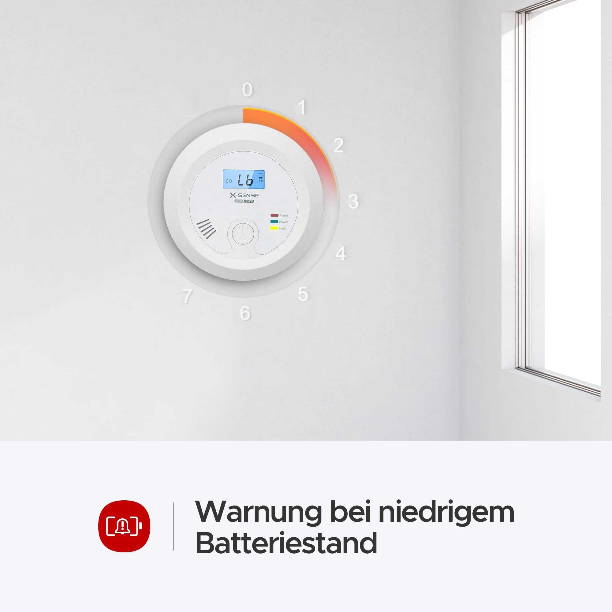 X-Sense CO03B Kohlenmonoxid-Melder - Zuverlässige Frühwarnung vor CO-Gefahren Mesch Shop X-Sense CO03B Kohlenmonoxid-Melder - Zuverlässige Frühwarnung vor CO-Gefahren Mesch Shop